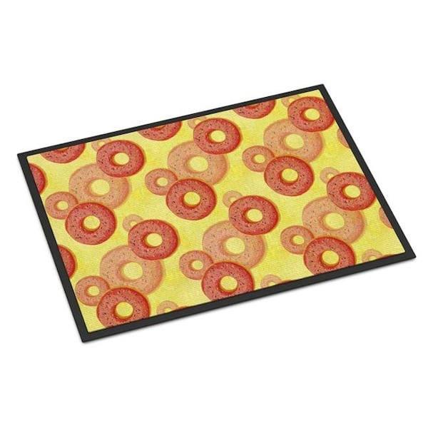 Carolines Treasures BB7561JMAT Watercolor Just Donuts Indoor or Outdoor Mat, 24 x 36 in. BB7561JMAT - main